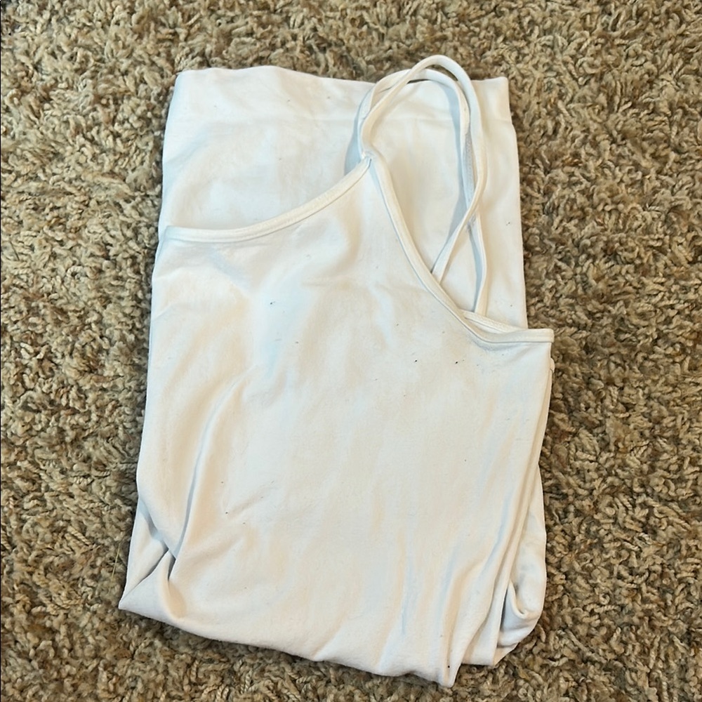 White Spaghetti Strap Tank Top